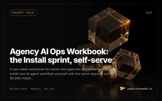 Preview card for Agency AI Ops Workbook