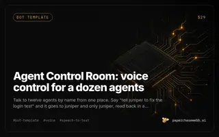 Preview card for Agent Control Room