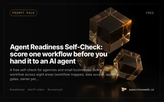 Preview card for Agent Readiness Self-Check
