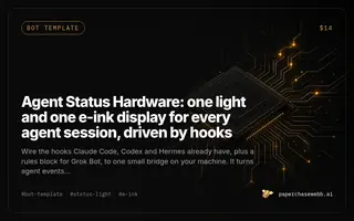 Preview card for Agent Status Hardware
