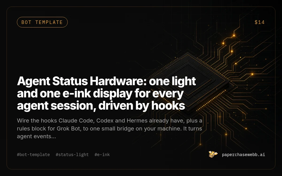 Preview card for Agent Status Hardware