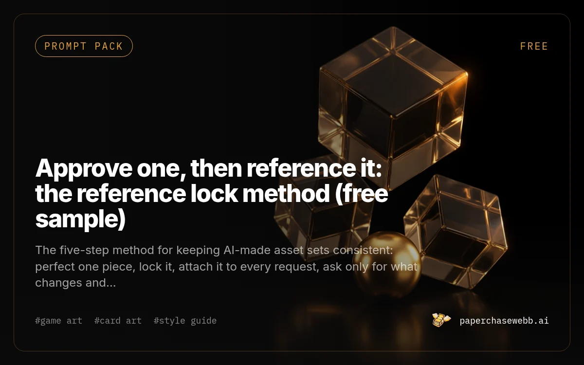Preview card for Approve one, then reference it