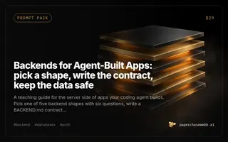 Preview card for Backends for Agent-Built Apps