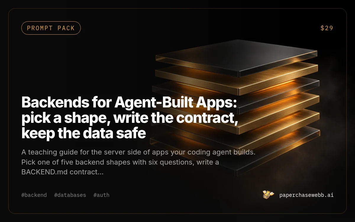 Preview card for Backends for Agent-Built Apps