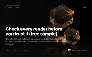 Preview card for Check every render before you trust it (free sample)