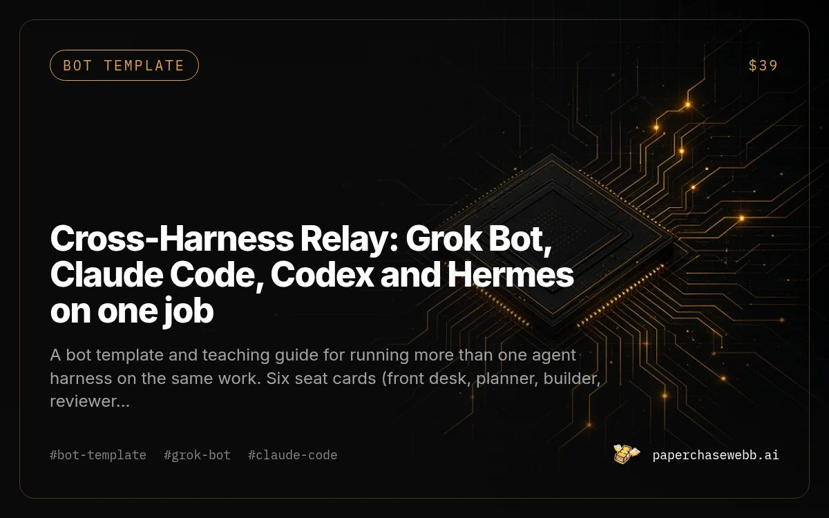 Preview card for Cross-Harness Relay