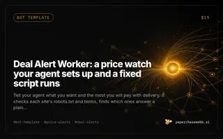Preview card for Deal Alert Worker