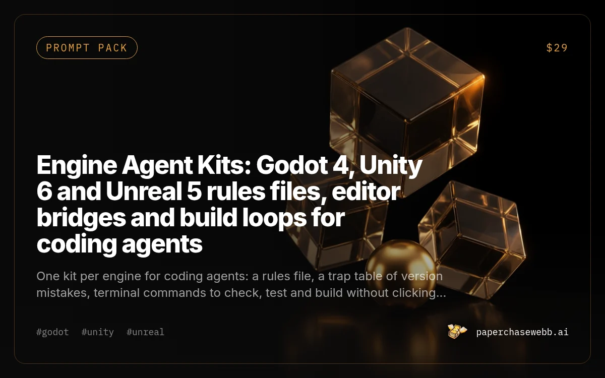 Preview card for Engine Agent Kits