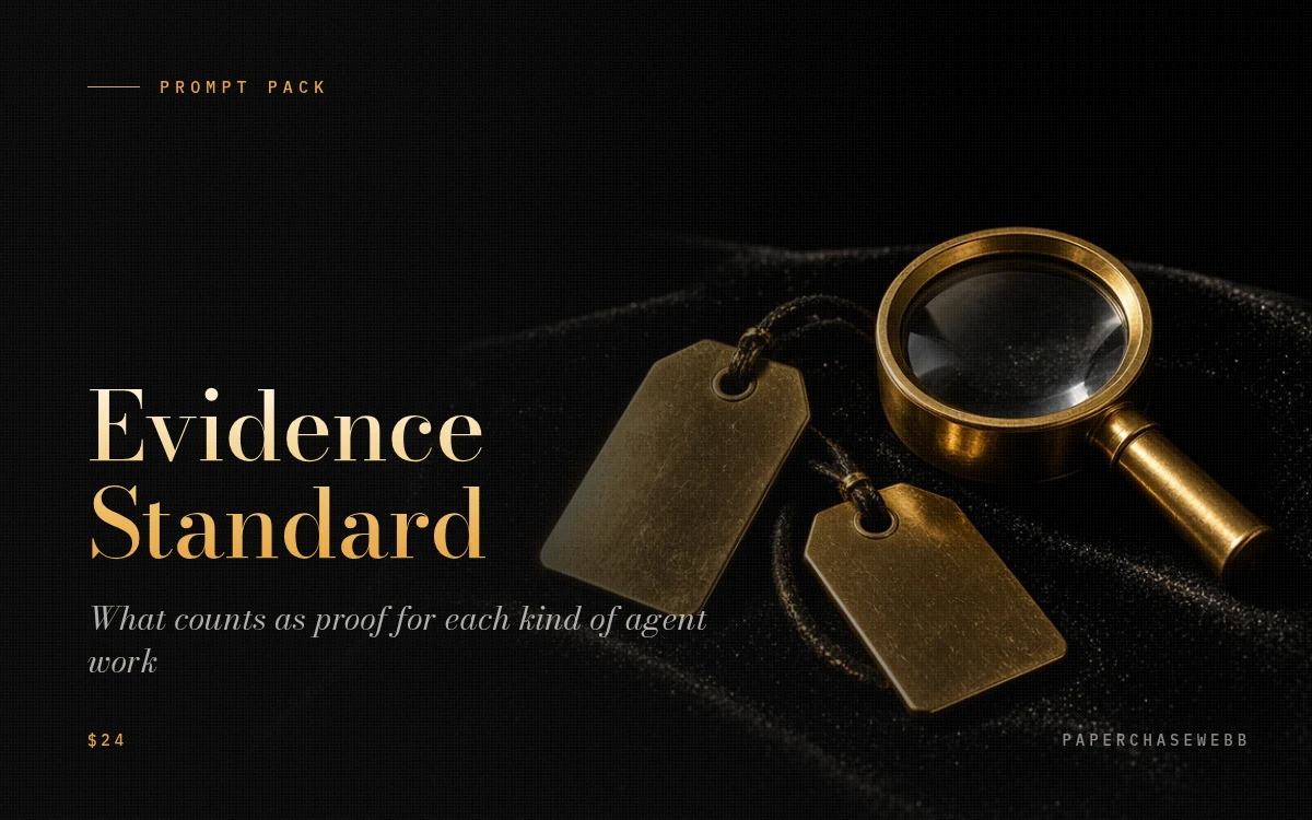 Preview card for Evidence Standard