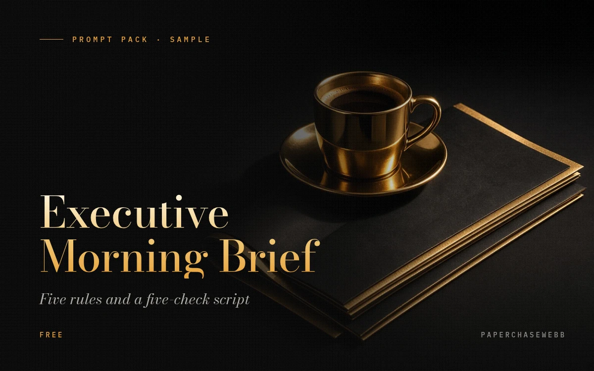 Preview card for Executive Morning Brief