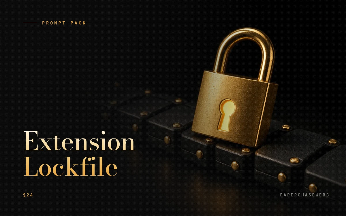 Preview card for Extension Lockfile