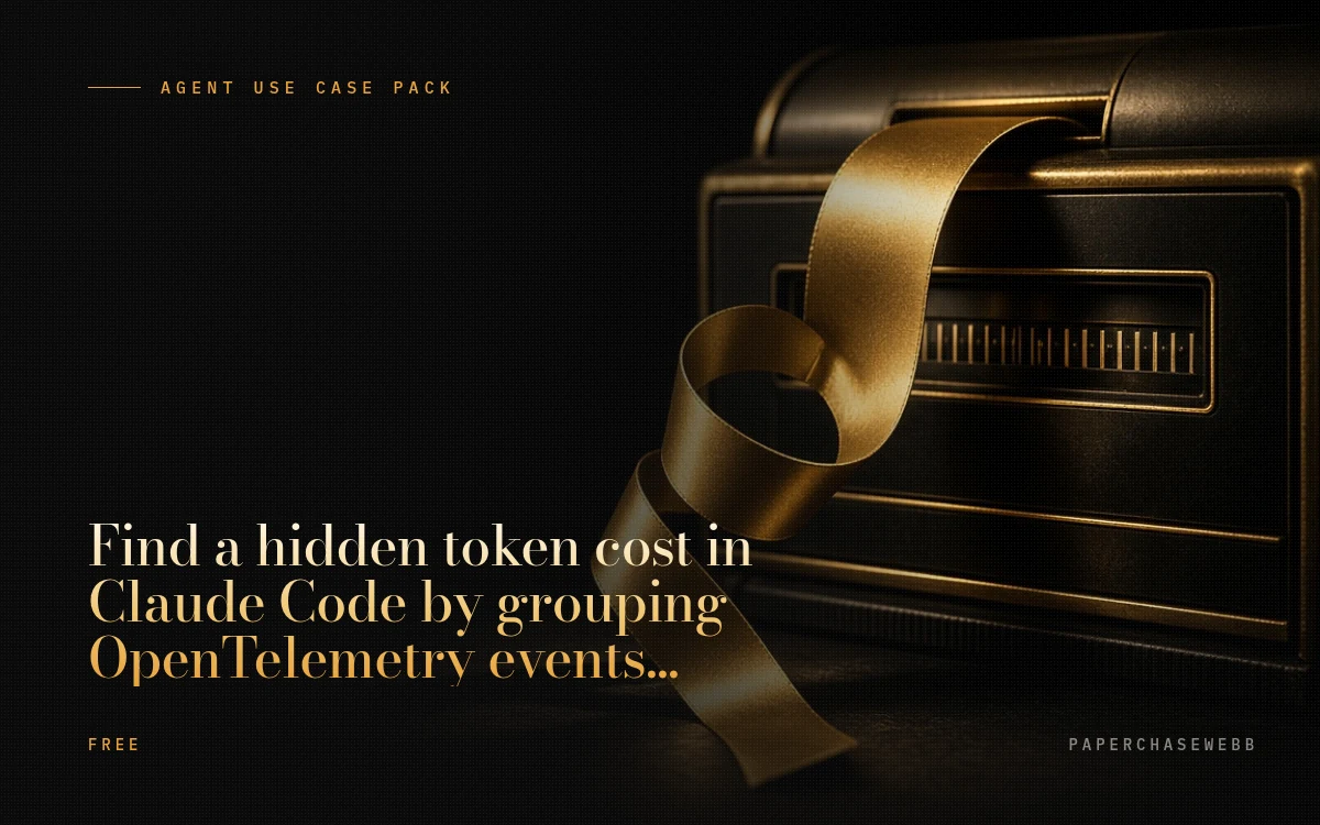 Preview card for Find a hidden token cost in Claude Code by grouping OpenTelemetry events by source