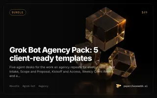 Preview card for Grok Bot Agency Pack