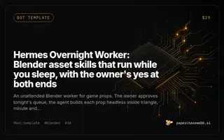 Preview card for Hermes Overnight Worker