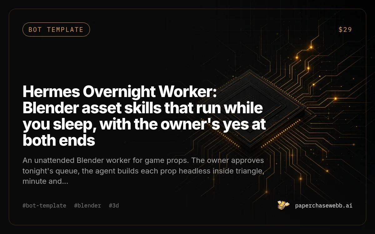 Preview card for Hermes Overnight Worker