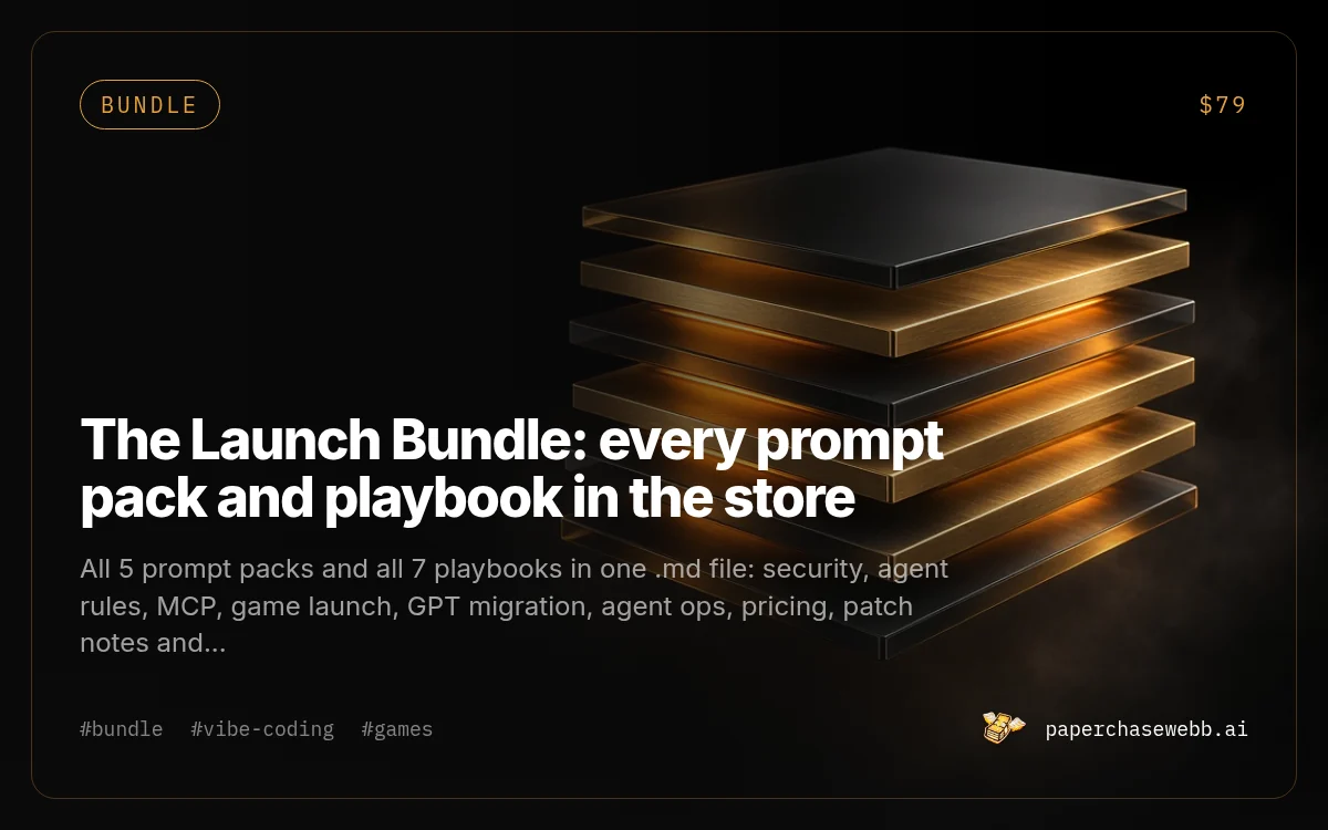 Preview card for The Launch Bundle