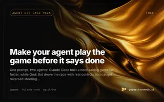 Preview card for Make your agent play the game before it says done