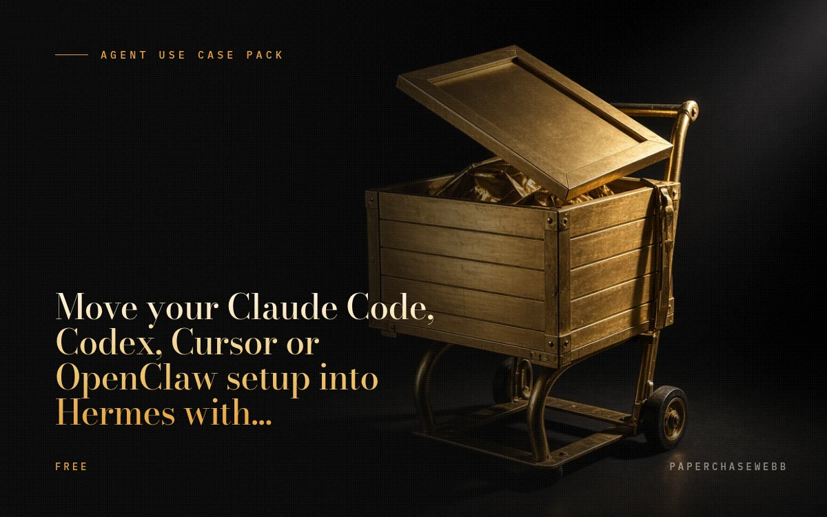 Preview card for Move your Claude Code, Codex, Cursor or OpenClaw setup into Hermes with a dry run first