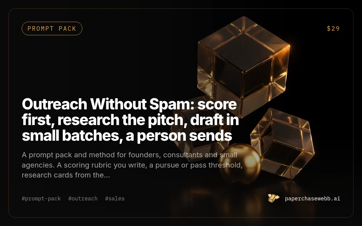 Preview card for Outreach Without Spam