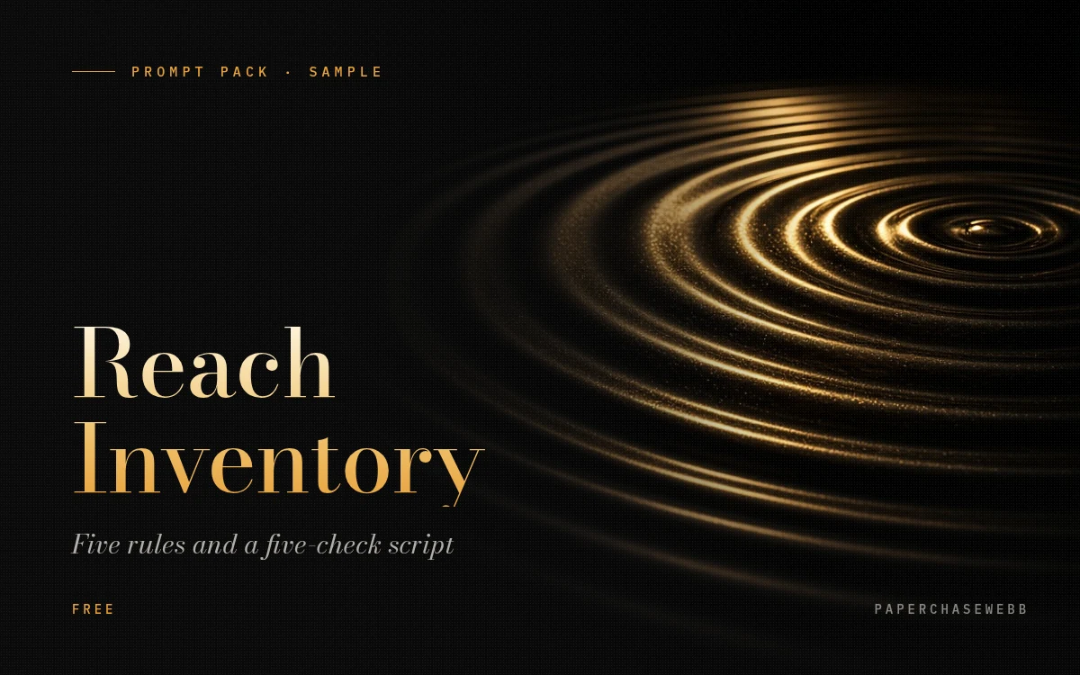 Preview card for Reach Inventory