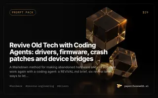Preview card for Revive Old Tech with Coding Agents