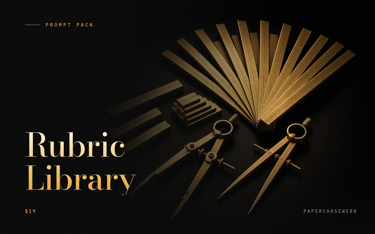 Preview card for Rubric Library