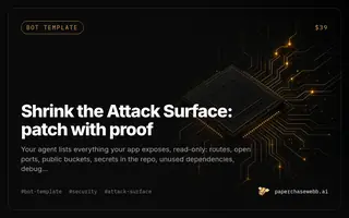 Preview card for Shrink the Attack Surface