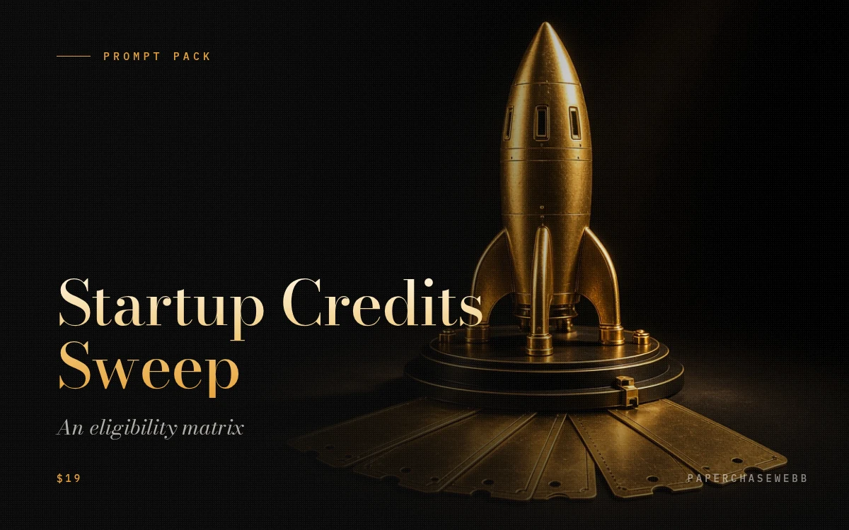 Preview card for Startup Credits Sweep