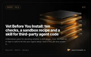 Preview card for Vet Before You Install