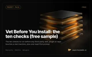 Preview card for Vet Before You Install
