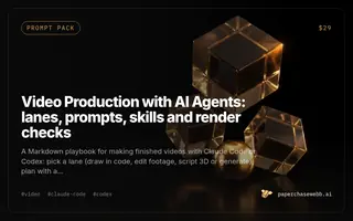Preview card for Video Production with AI Agents