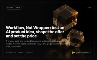 Preview card for Workflow, Not Wrapper